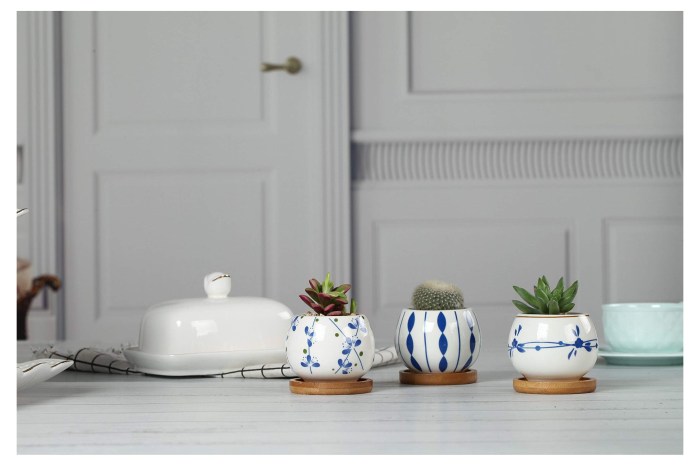 Set of 3 Japanese Style Ceramic Planter Plant Pot Plants | Etsy